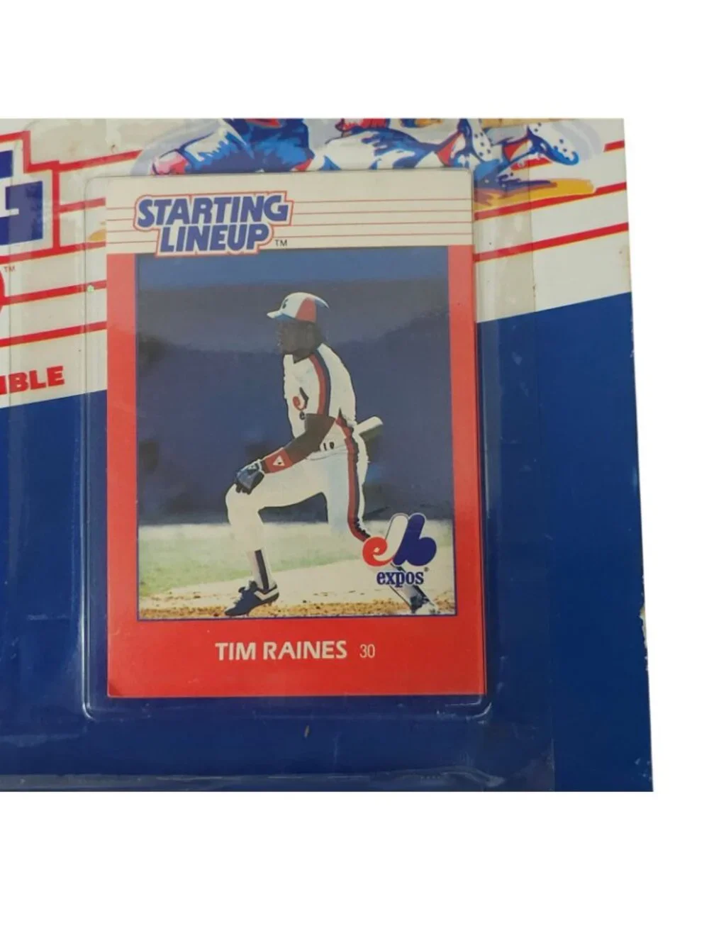 1988 Kenner Starting Lineup Tim Raines Montreal Expos MLB Card Action Figure NOC